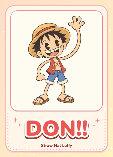 Straw Hat Luffy DON!! card preview