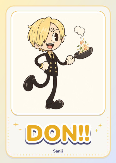 Sanji DON!! card preview