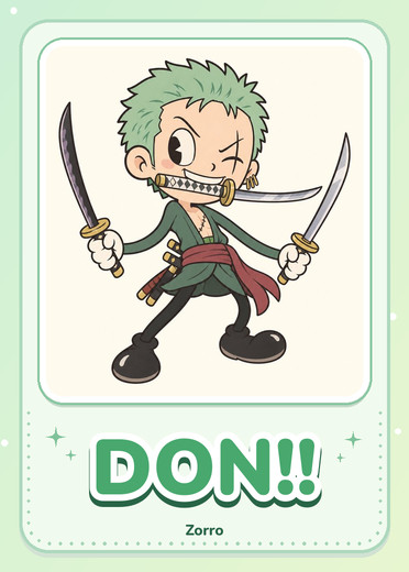 Zorro DON!! card preview