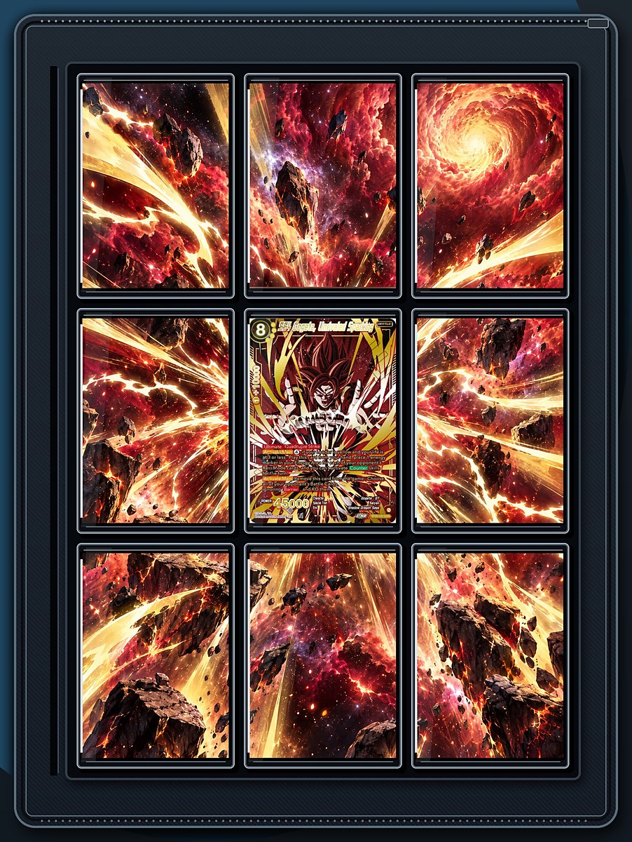 SS4 Gogeta Cosmic Clash extended-art binder page preview