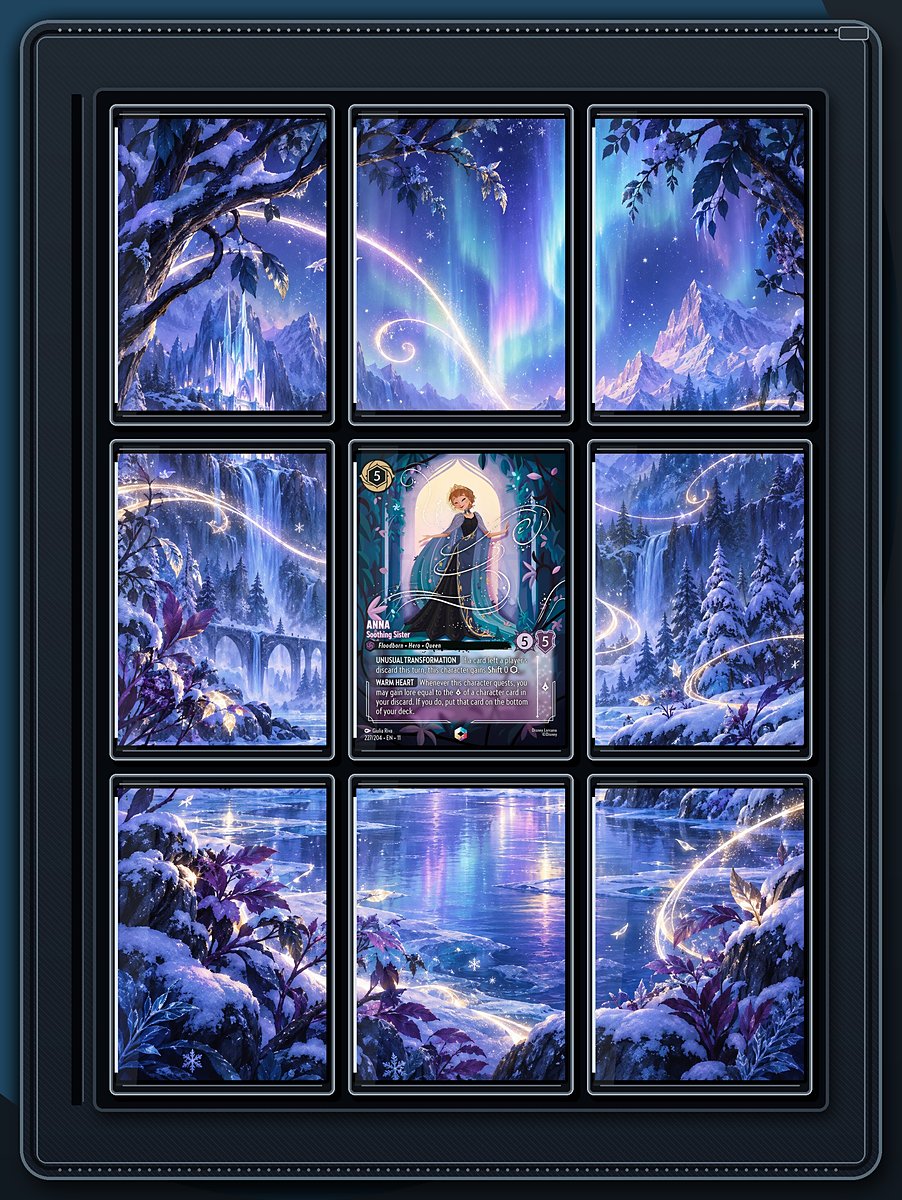 Anna Aurora Snowfall binder page preview