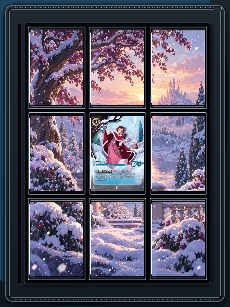 Belle Snowfield Dawn binder page preview