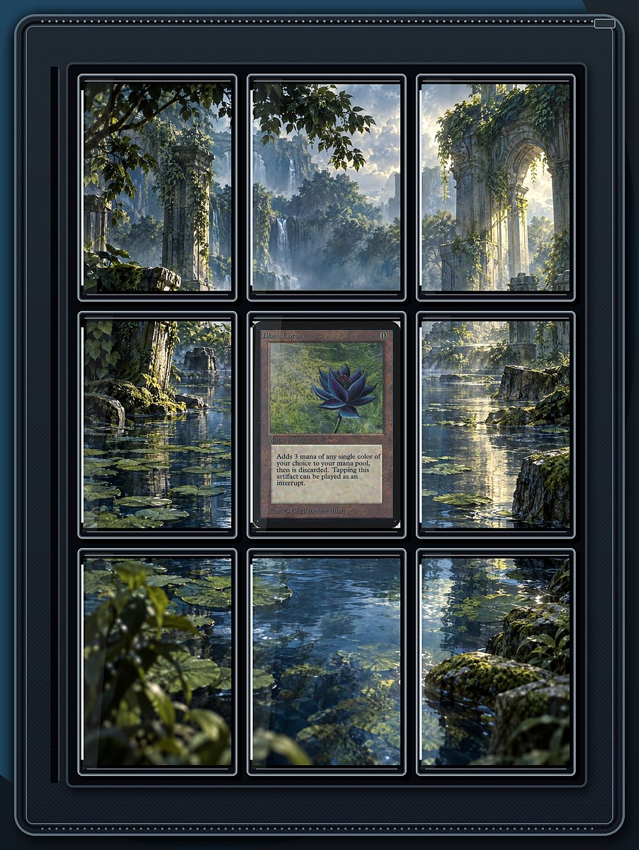 Black Lotus Ancient Wetland binder page preview