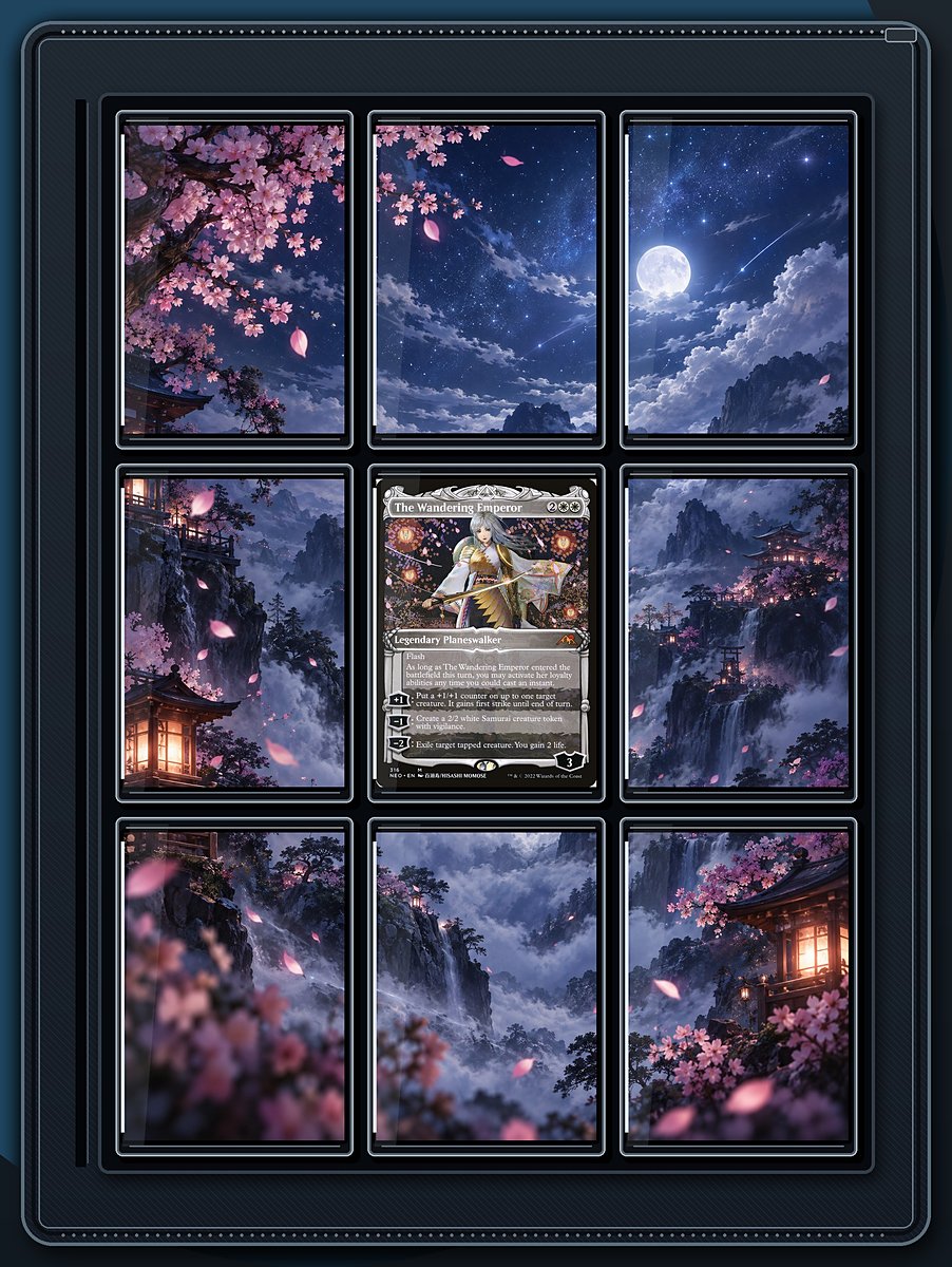 The Wandering Emperor Starlit Peaks binder page preview