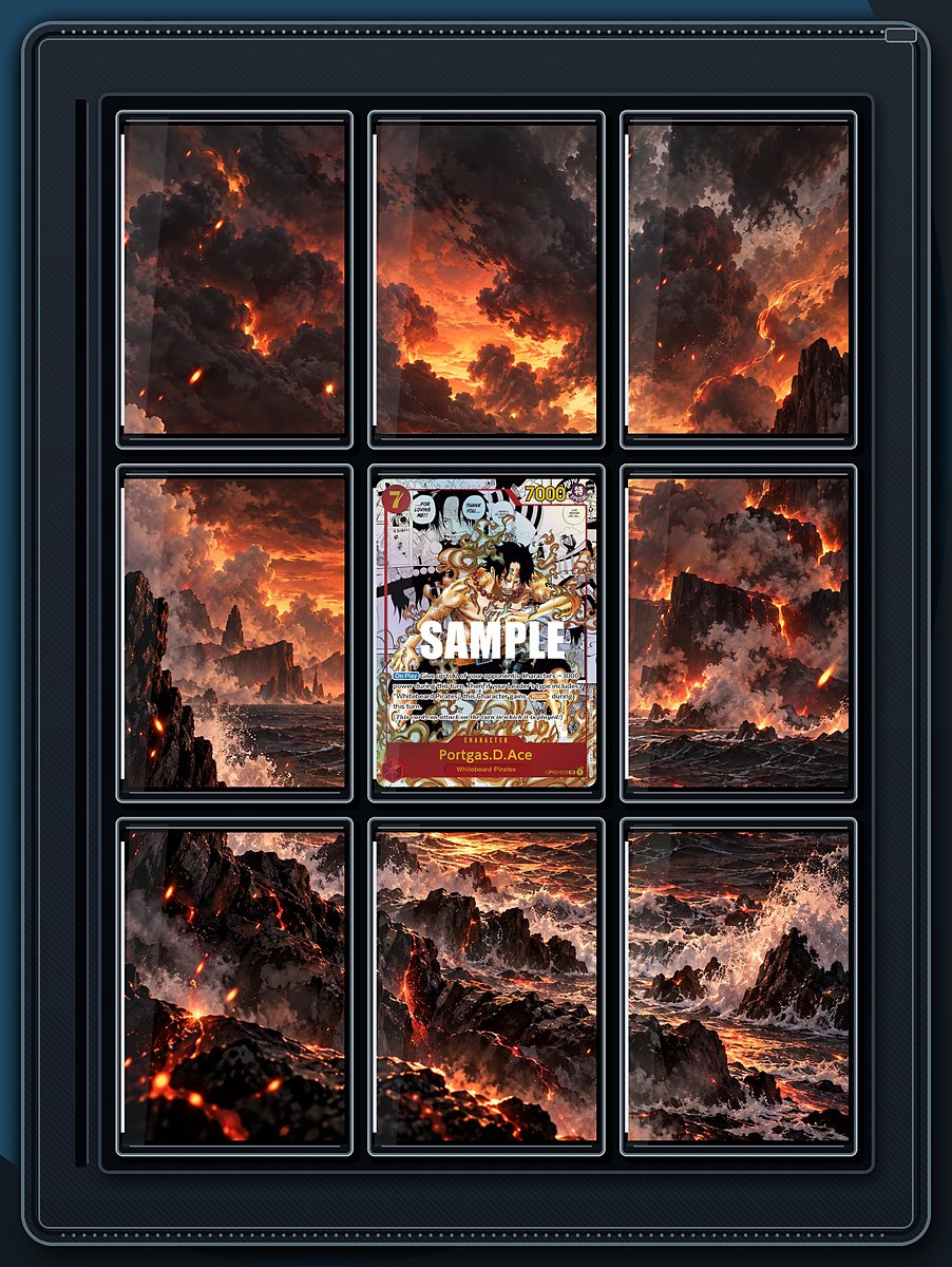 Portgas.D.Ace Ember Coast extended-art binder page preview