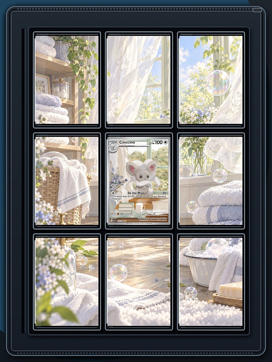 Cinccino Fresh Linen extended-art binder page preview