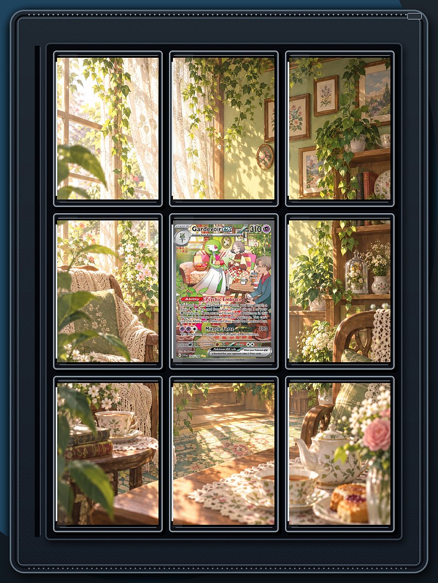 Gardevoir ex Greenhouse Tea extended-art binder page preview