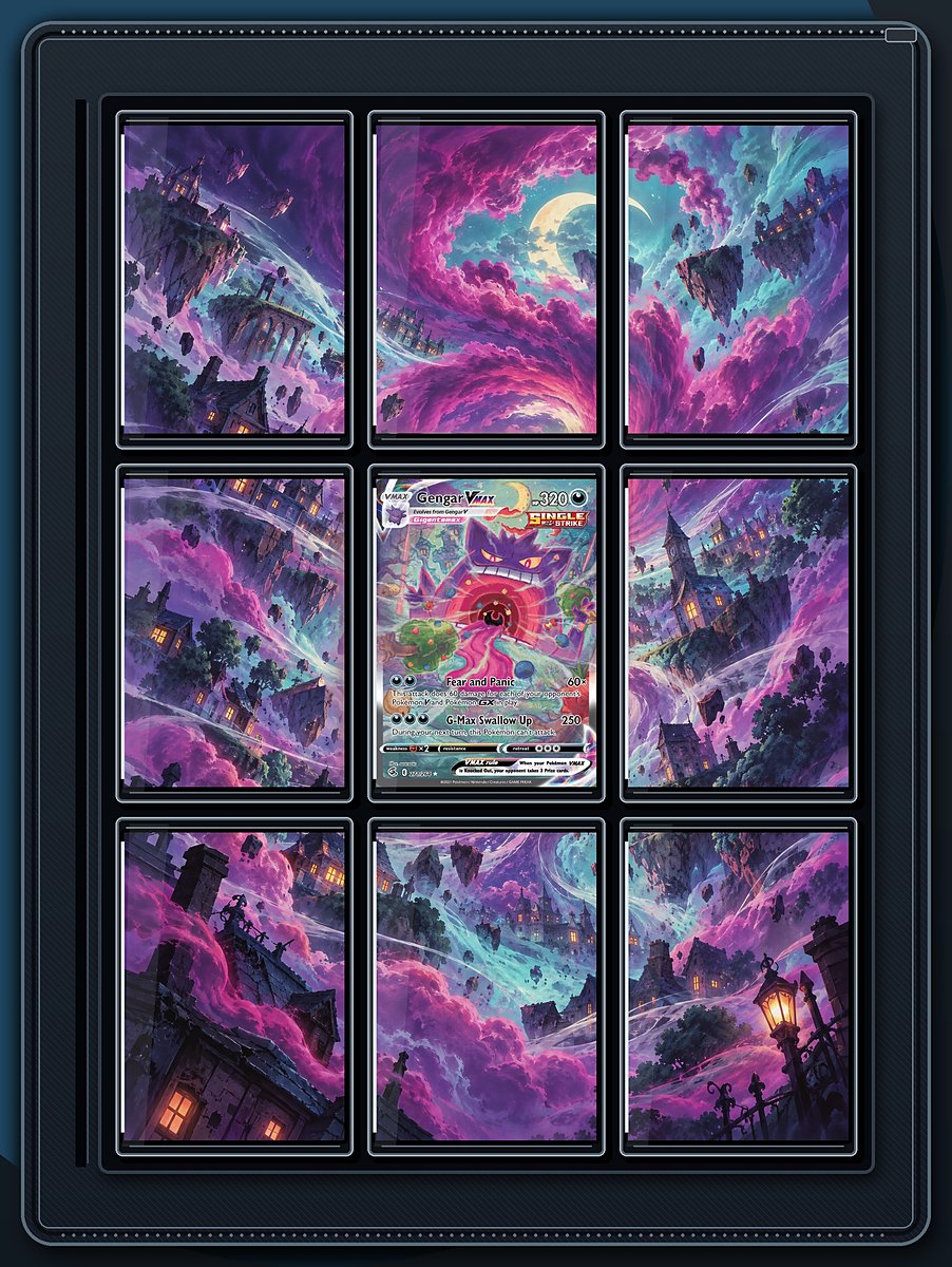 Gengar VMAX Haunted Vortex binder page preview
