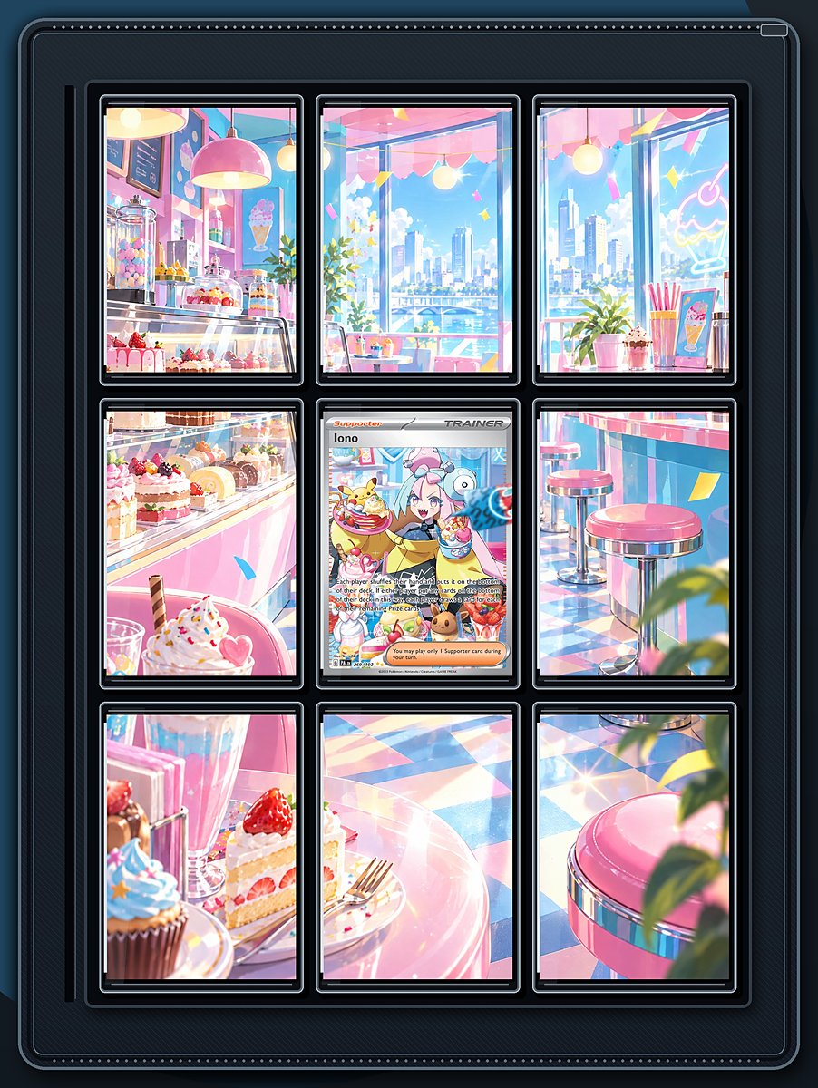 Iono Candy Cafe extended-art binder page preview