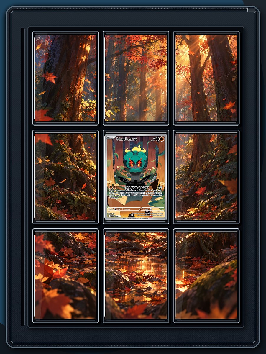 Marshadow Autumn Hollow extended-art binder page preview