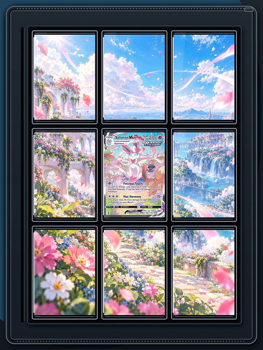 Sylveon VMAX Pastel Hills extended-art binder page preview