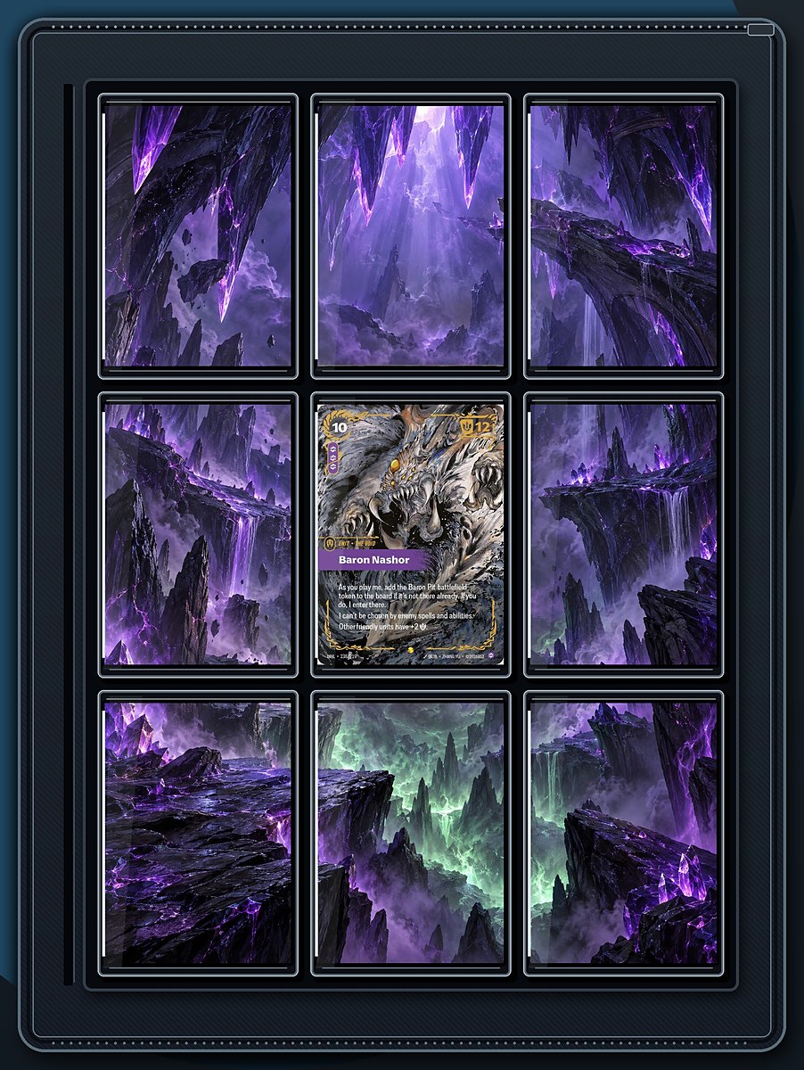 Baron Nashor Void Cavern extended-art binder page preview