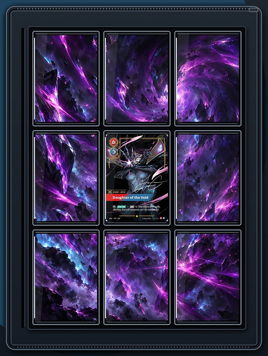 Kai'Sa Void Storm extended-art binder page preview