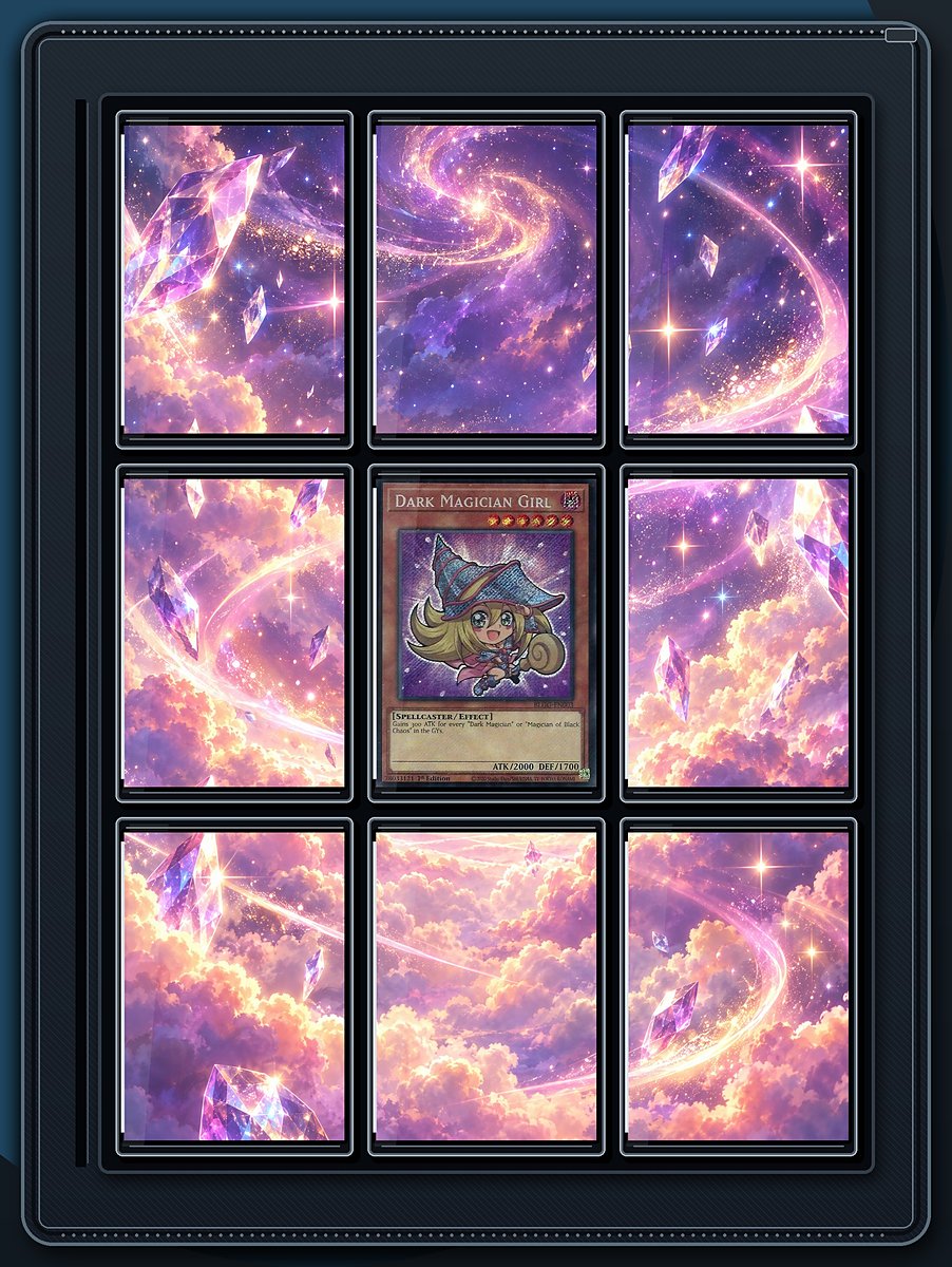 Dark Magician Girl Stardust Sky extended-art binder page preview