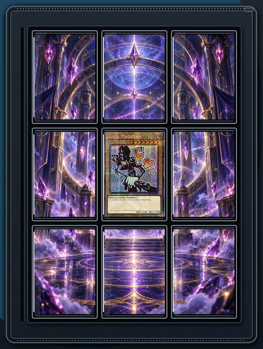 Dark Magician Arcane Sanctuary extended-art binder page preview