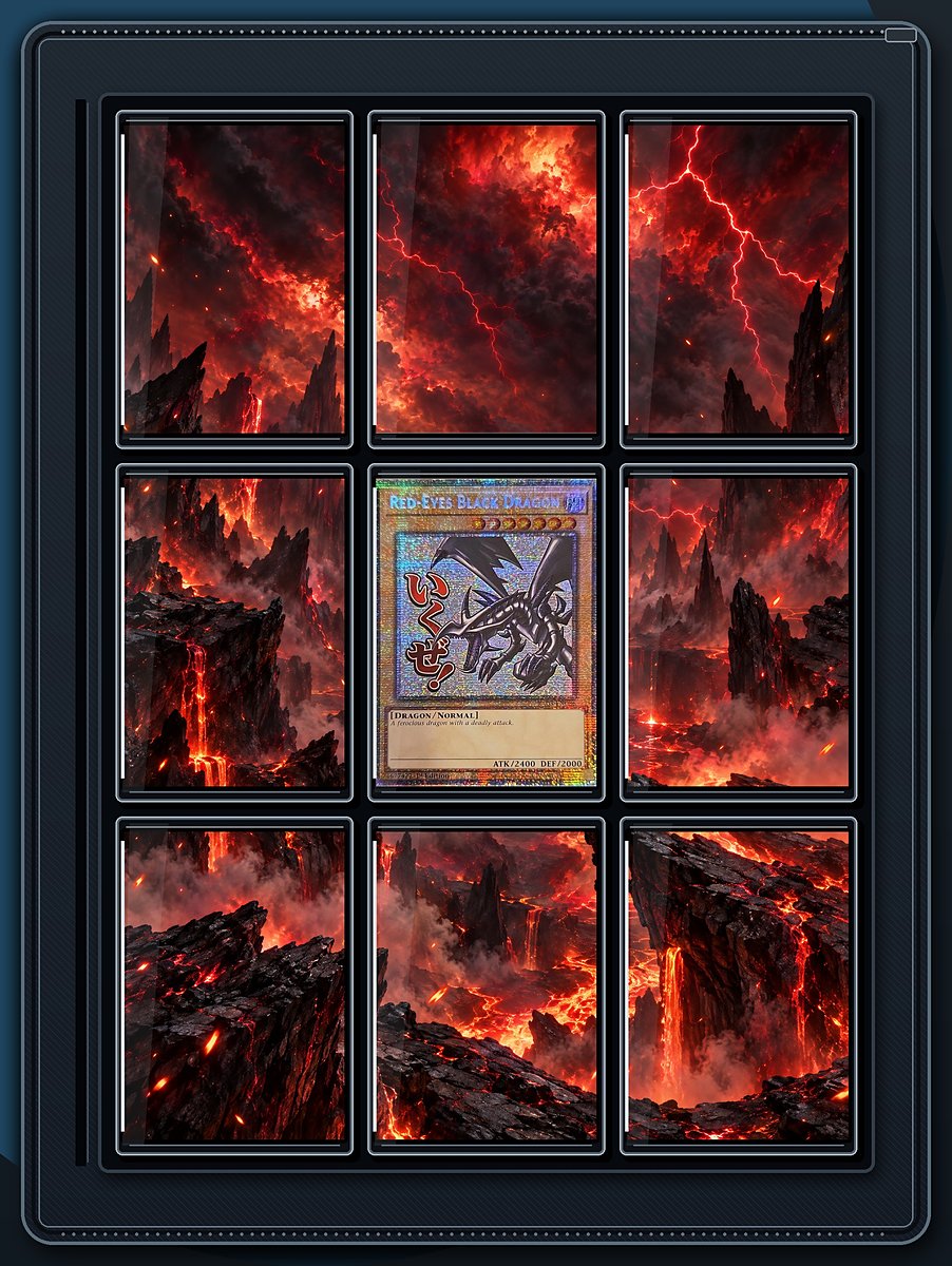 Red-Eyes Black Dragon Crimson Inferno extended-art binder page preview